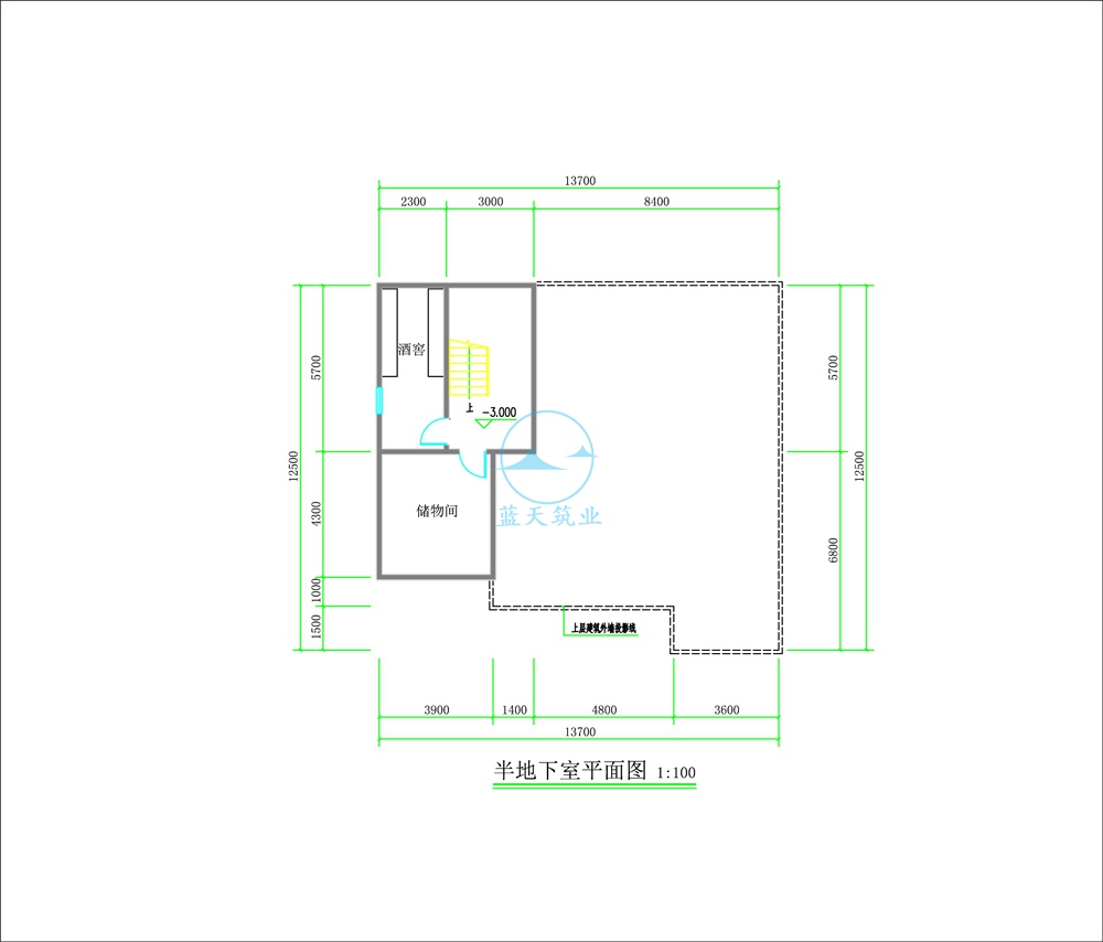 自建别墅地下室布局