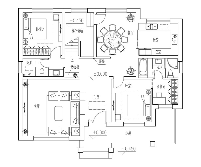 lt105两层农村欧式自建房设计图 - 农村自建房效果图